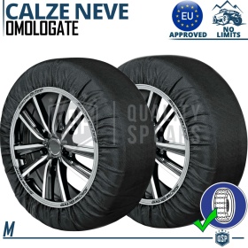 Cadenas de Nieve Textiles para coches, HOMOLOGADOS para Italia y Europa EN | TAMBIÉN PARA no Encadenable | M