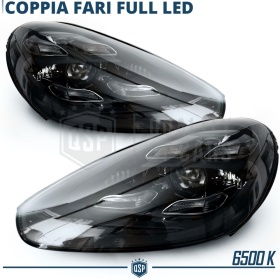 2 FAROS DELANTEROS LED Para Porsche Cayenne 2 14-17 APROBADOS | Transformación de Faros MATRIX Style