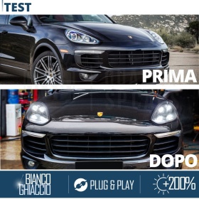 2 FAROS DELANTEROS LED Para Porsche Cayenne 2 14-17 APROBADOS | Transformación de Faros MATRIX Style