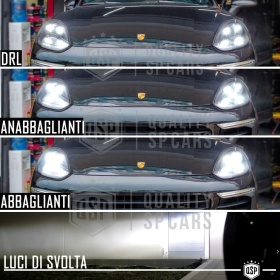 2 FAROS DELANTEROS LED Para Porsche Cayenne 2 14-17 APROBADOS | Transformación de Faros MATRIX Style