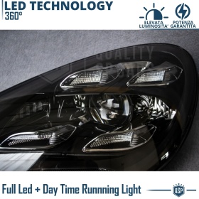 2 FAROS DELANTEROS LED Para Porsche Cayenne 2 14-17 APROBADOS | Transformación de Faros MATRIX Style