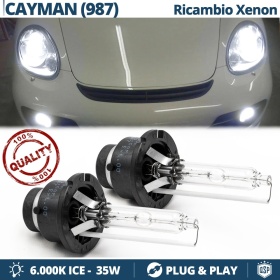 2x D2S Bi-Xenon Replacement Bulbs for PORSCHE CAYMAN (987) HID 6.000K White Ice 35W