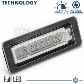 2 Luces De Matricula Led Para Smart Fortwo, Canbus 18 Led 6.500k Blanco Frío, Plug & Play