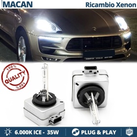 2x Bombillas Bi-Xenon D3S de Repuesto para PORSCHE MACAN Luz 6.000K Blanco Frio Lámparas 35W