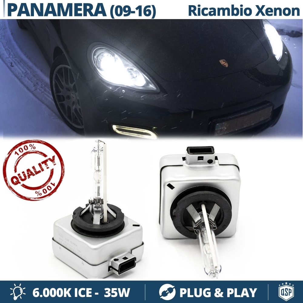 2x Bombillas Bi-Xenon D1S de Repuesto para PORSCHE PANAMERA Luz 6.000K Blanco Frio Lámparas 35W
