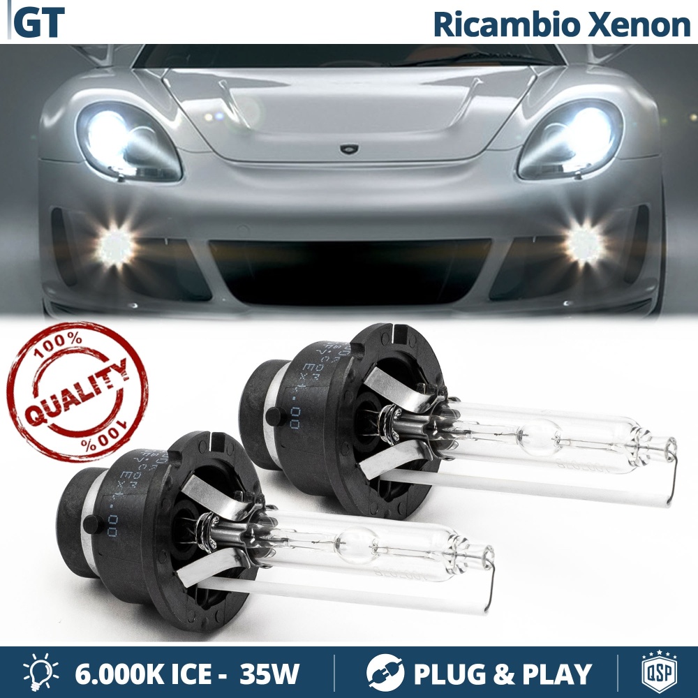 2x D2S Xenon Replacement Bulbs for PORSCHE CARRERA GT HID 6.000K White Ice 35W 2x D2S Xenon Replacement Bulbs for PORSCHE CARRERA GT HID 6.000K White Ice 35W