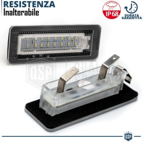 2 Luces De Matricula Led Para Smart Fortwo, Canbus 18 Led 6.500k Blanco Frío, Plug & Play