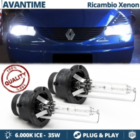 2x Bombillas Xenon D2S de Repuesto para RENAULT AVANTIME Luz 6.000K Blanco Frio Lámpara 35W