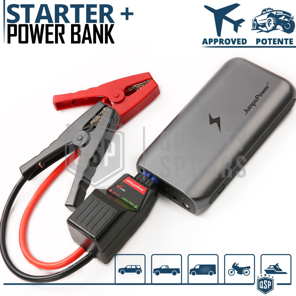 BOOSTER Arrancador de Emergencia de Coche Portatil en Tu Seat + POWER BANK de Avión