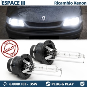 2x Bombillas Xenon D2S de Repuesto para RENAULT ESPACE 3 Luz 6.000K Blanco Frio Lámpara 35W