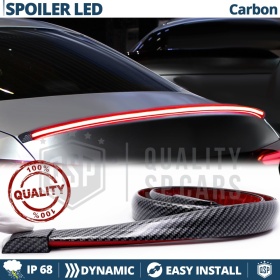 LED HECKSPOILER Für Mercedes EQS | DYNAMISCHE LED Dachspoiler Klebender Schwarz Kohlefaser