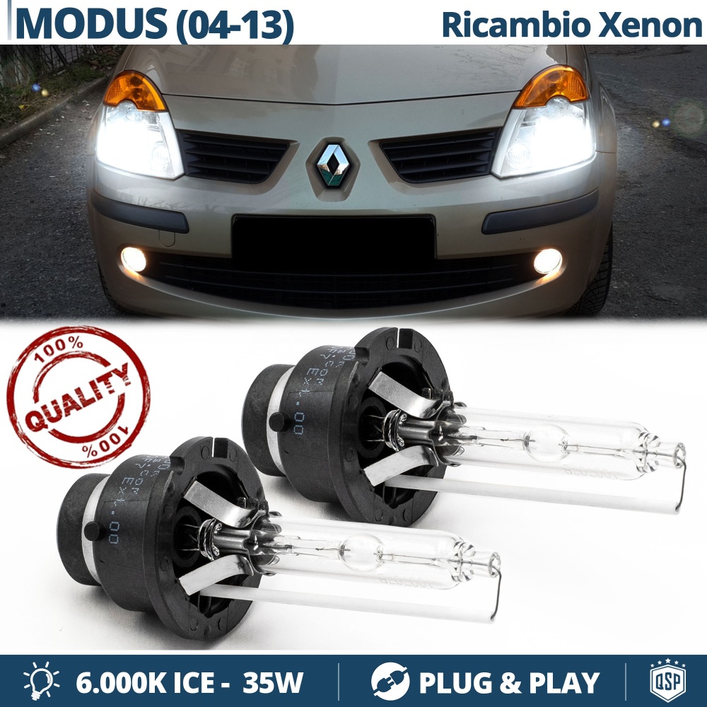 2x D2S Xenon Replacement Bulbs for RENAULT MODUS HID 6.000K White Ice 35W 2x D2S Xenon Replacement Bulbs for RENAULT MODUS HID 6.000K White Ice 35W