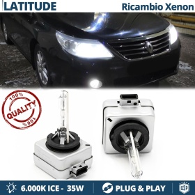 2x Bombillas Bi-Xenon D1S de Repuesto para RENAULT LATITUDE Luz 6.000K Blanco Frio Lámpara 35W