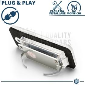 2 Luces de Matricula LED para AUDI A3 A4 A5 A6 A8 Q7 CANBUS 18 LED 6.500K BLANCO FRIO Plug & Play