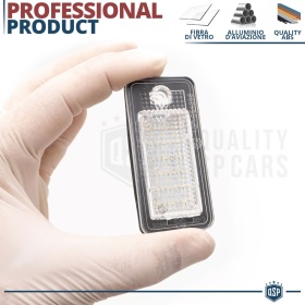 2 Luces de Matricula LED para AUDI A3 A4 A5 A6 A8 Q7 CANBUS 18 LED 6.500K BLANCO FRIO Plug & Play