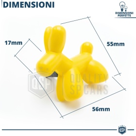 CAR FRESHENER Little Dog® YELLOW | Applicable on Alfa Romeo Air Vents | VANILLA 45 Days