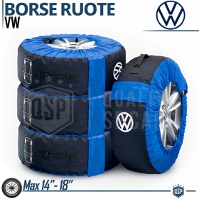 Bolsas Neumáticos Volkswagen ORIGINAL Cubiertas de Ruedas para Neumáticos de 14"-18" Logo VW | Almacenamiento de Llantas de Garaje