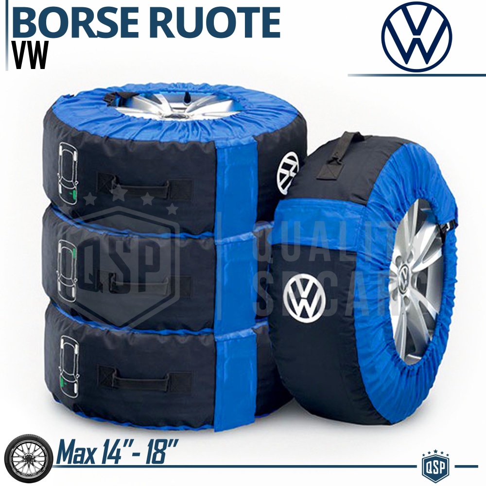 Bolsas Neumáticos Volkswagen ORIGINAL Cubiertas de Ruedas para Neumáticos de 14"-18" Logo VW | Almacenamiento de Llantas de Garaje Bolsas Neumáticos Volkswagen ORIGINAL Cubiertas de Ruedas para Neumáticos de 14"-18" Logo VW | Almacenamiento de Llantas de Garaje