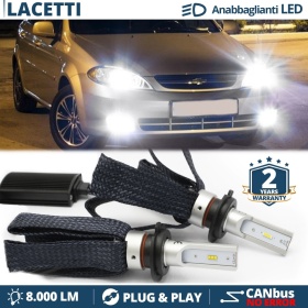 Kit LED H7 para Chevrolet Lacetti Luces de Cruce CANbus | 6500K Blanco Frío 8000LM
