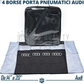 Borse Copri Ruote Audi A4 ORIGINALI con Logo, Porta Pneumatici 14"-20" | Stoccaggio Gomme in Garage