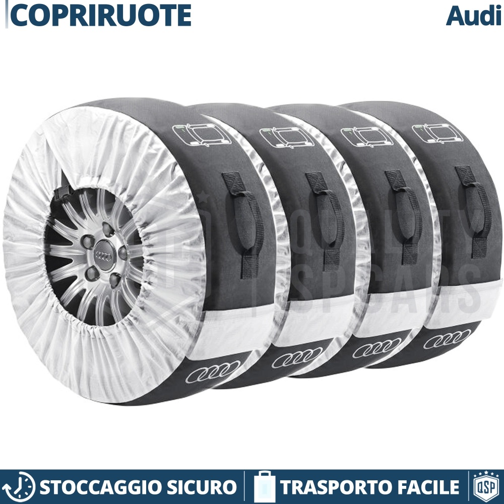 Bolsas Neumáticos Audi A6 ORIGINAL Cubiertas de Ruedas con Logotipo, 14"-20" | Almacenamiento de Llantas de Garaje Bolsas Neumáticos Audi A6 ORIGINAL Cubiertas de Ruedas con Logotipo, 14"-20" | Almacenamiento de Llantas de Garaje