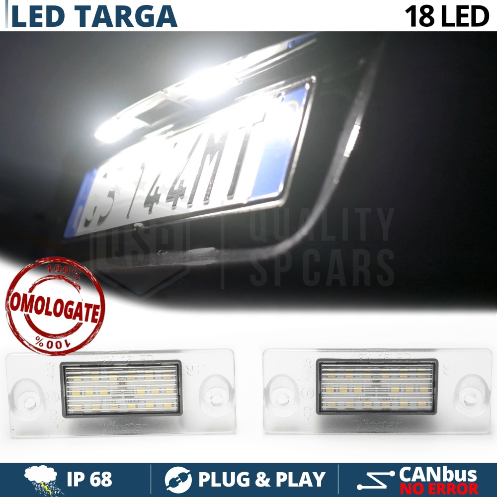 2 Luces de Matricula FULL LED para AUDI A3 (8L) y A4 (B5), CANBUS 18 LED 6.500K BLANCO FRIO Plug & Play 2 Luces de Matricula FULL LED para AUDI A3 (8L) y A4 (B5), CANBUS 18 LED 6.500K BLANCO FRIO Plug & Play