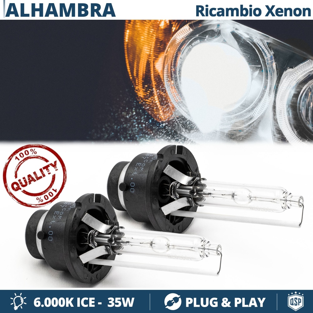 2x D2S Xenon Brenner Scheinwerferlampe für SEAT ALHAMBRA 1 Ersatzlampe 6.000K Weiße 35W 2x D2S Xenon Brenner Scheinwerferlampe für SEAT ALHAMBRA 1 Ersatzlampe 6.000K Weiße 35W