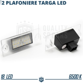 2 Luces de Matricula FULL LED para AUDI A3 (8L) y A4 (B5), CANBUS 18 LED 6.500K BLANCO FRIO Plug & Play