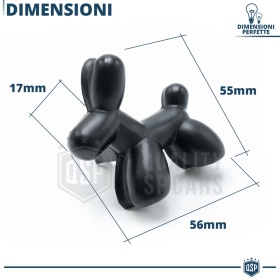 AMBIENTADOR DE COCHE Little Dog® NEGRO | Aplicable en Rejilla de Aire Ford | BLACK VELVET 45 Días