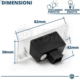2 Luces de Matricula FULL LED para AUDI A3 (8L) y A4 (B5), CANBUS 18 LED 6.500K BLANCO FRIO Plug & Play