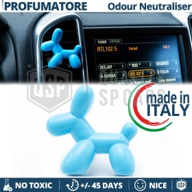 CAR FRESHENER Little Doge® LIGHT BLUE | Applicable on Porsche Air Vents | NEUTRALIZES ODOURS 45 Days