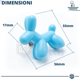 AMBIENTADOR DE COCHE Little Dog® AZUL | Aplicable en Rejillas Aire VW NEUTRALIZA OLORES 45 Días
