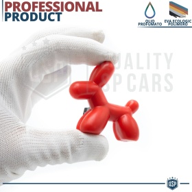 PROFUMATORE Auto Cagnolino Little Dog® ROSSO Applicabile su Bocchette Aria Cupra | CILIEGIA 45gg