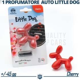 CAR FRESHENER Little Dog® RED | Applicable on Jaguar Air Vents | CHERRY 45 Days