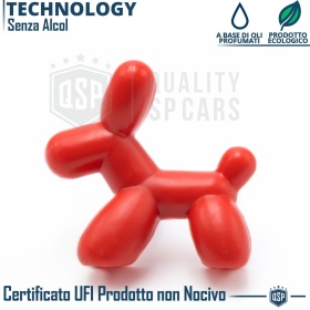 CAR FRESHENER Little Dog® RED | Applicable on Jaguar Air Vents | CHERRY 45 Days