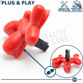 CAR FRESHENER Little Dog® RED | Applicable on Jaguar Air Vents | CHERRY 45 Days