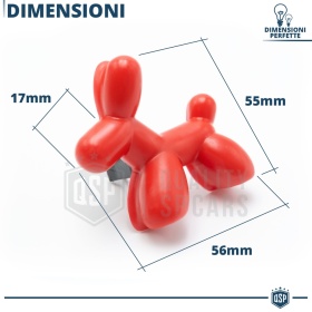 CAR FRESHENER Little Dog® RED | Applicable on Jaguar Air Vents | CHERRY 45 Days