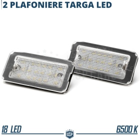 2 Luces de Matricula Led Canbus para Fiat 500 500c, 18 Led 6.500k Blanco Frío, Plug & Play