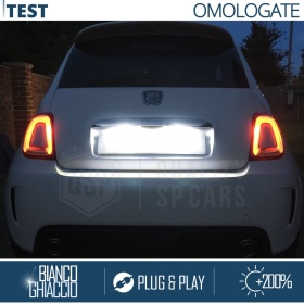 2 Luces de Matricula Led Canbus para Fiat 500 500c, 18 Led 6.500k Blanco Frío, Plug & Play