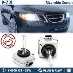 2x D1S Xenon Replacement Bulbs for SAAB 9-7X HID 6.000K White Ice 35W lights