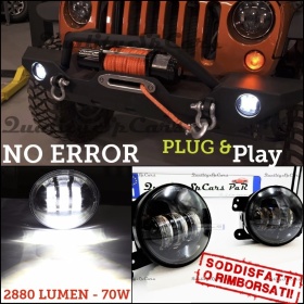 2X FAROS DE LUZ DE NIEBLA 4'' Pulgadas 6500K Blanco Frio para JEEP WRANGLER JK, CANBUS NO ERRORES, NO MODIFICACIONES IP67