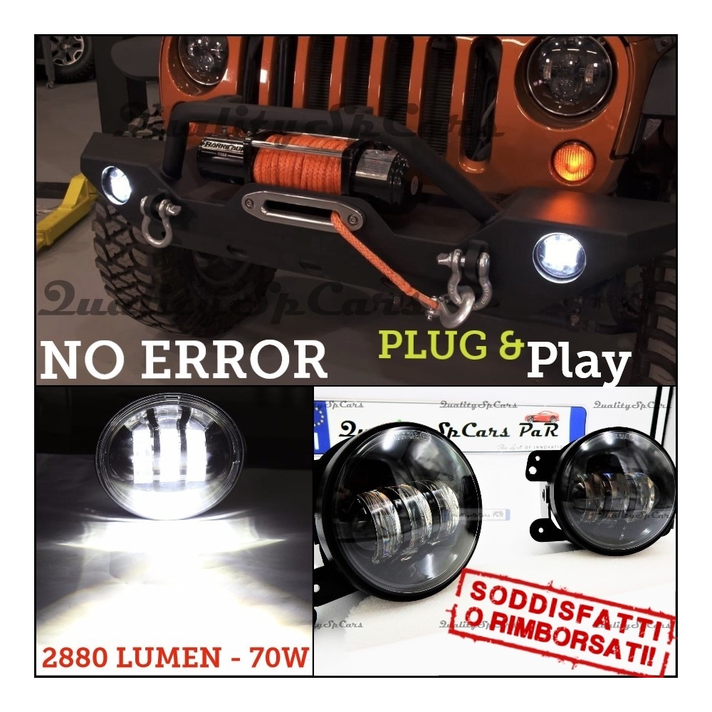 2X FAROS DE LUZ DE NIEBLA 4'' Pulgadas 6500K Blanco Frio para JEEP WRANGLER JK, CANBUS NO ERRORES, NO MODIFICACIONES IP67 2X FAROS DE LUZ DE NIEBLA 4'' Pulgadas 6500K Blanco Frio para JEEP WRANGLER JK, CANBUS NO ERRORES, NO MODIFICACIONES IP67