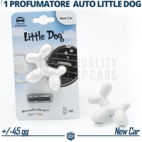 CAR FRESHENER Little Dog® WHITE | Applicable on Bmw Air Vents | NEW CAR 45 Days
