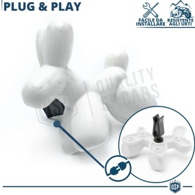 CAR FRESHENER Little Dog® WHITE | Applicable on Bmw Air Vents | NEW CAR 45 Days