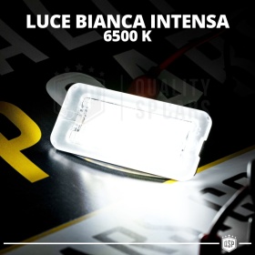 2 Luces de Matricula Led Canbus para Fiat 500 500c, 18 Led 6.500k Blanco Frío, Plug & Play