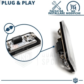 2 Luces de Matricula Led Canbus para Fiat 500 500c, 18 Led 6.500k Blanco Frío, Plug & Play