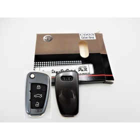 Grey Hard Remote Key Cover for Audi A3 (8P\PA) 2003-2013 Protector Shell Case in Thermal Abs