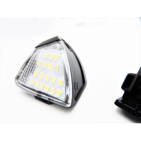 2 LUCES CHARCO DEBAJO ESPEJOS LED para VW GOLF 5, PASSAT B6, EOS, JETTA III, Sharan 1, CANBUS 6.500K BLANCO FRIO Plug & Play
