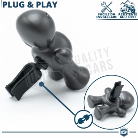 AMBIENTADOR DE COCHE Little Joe® GRIS, Aplicable en Rejilla de Aire Ford | MUSK 45 Días