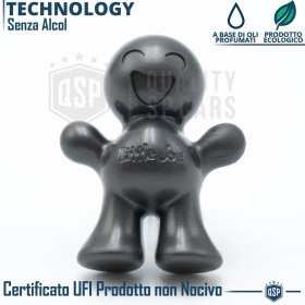 PROFUMATORE Auto Little Joe® GRIGIO Omino, Applicabile su Bocchette Aria Ssangyong | MUSCHIO 45gg